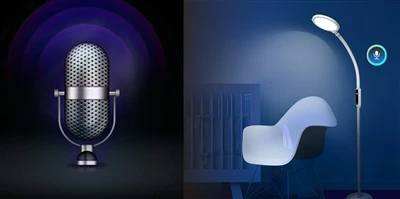 Die Offline-Spracherkennung bringt Intelligenz in die Stehlampe